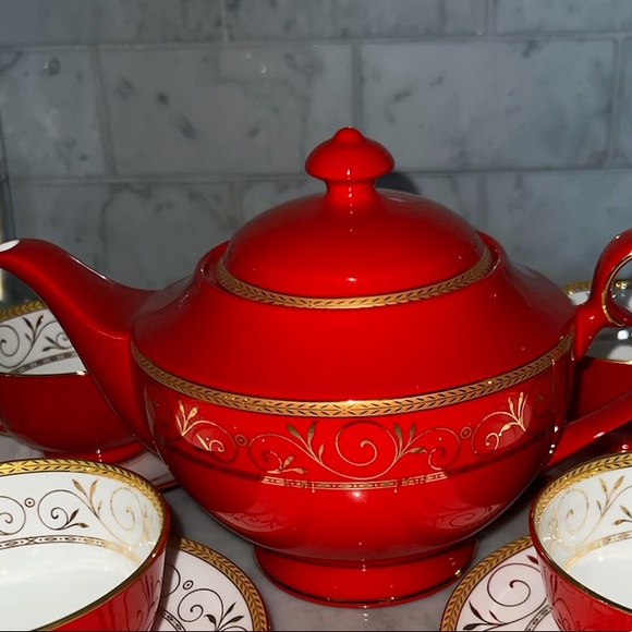 Teavana Dining Teavana Piece Set 4 Cups 4 Saucers Teapot With Lid